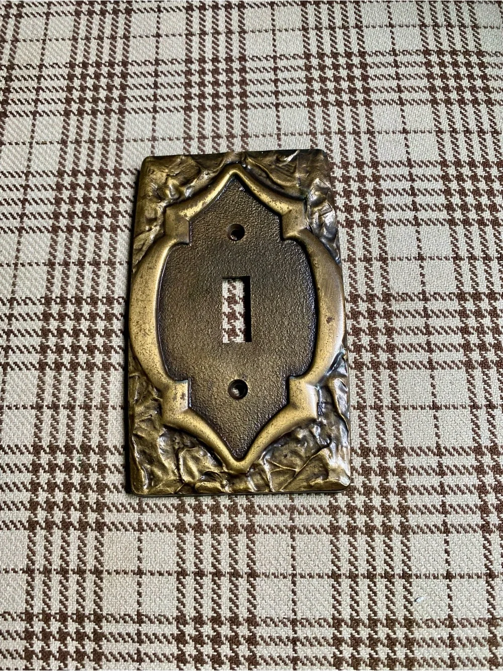 Amerock Antique Style Brass Toggle Switch Plate Cover - Bronze Finish